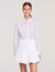 Chemise rayée à cravate amovible