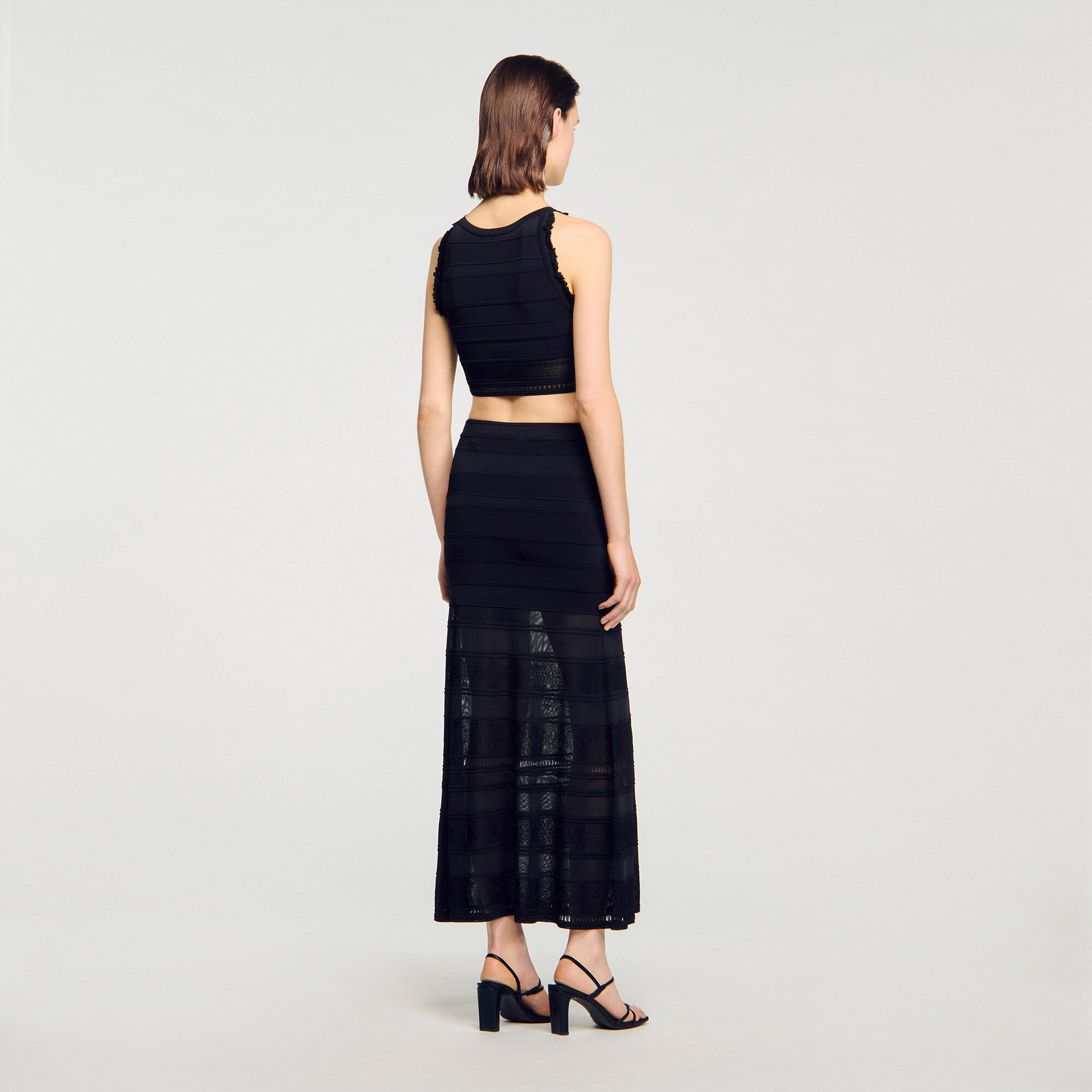 Rock mit originellem Strickmuster