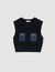 Top en maille et denim