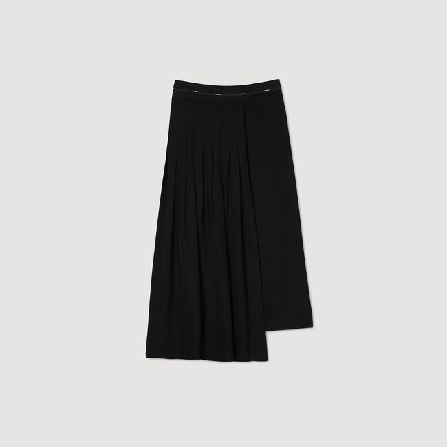 Long asymmetrical skirt