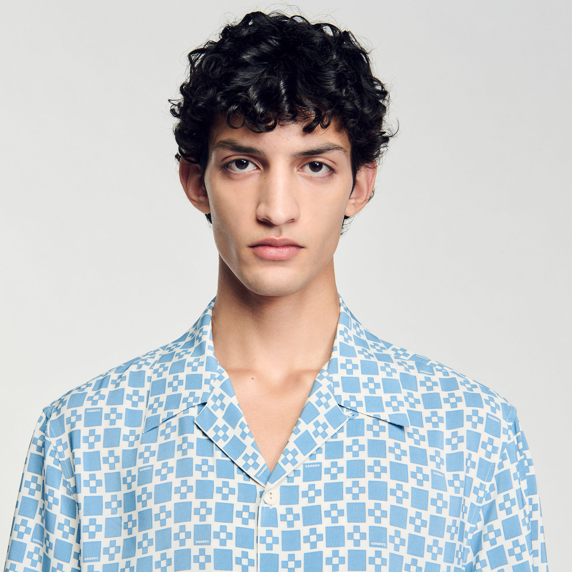 Chemise fluide à imprimé Square Cross