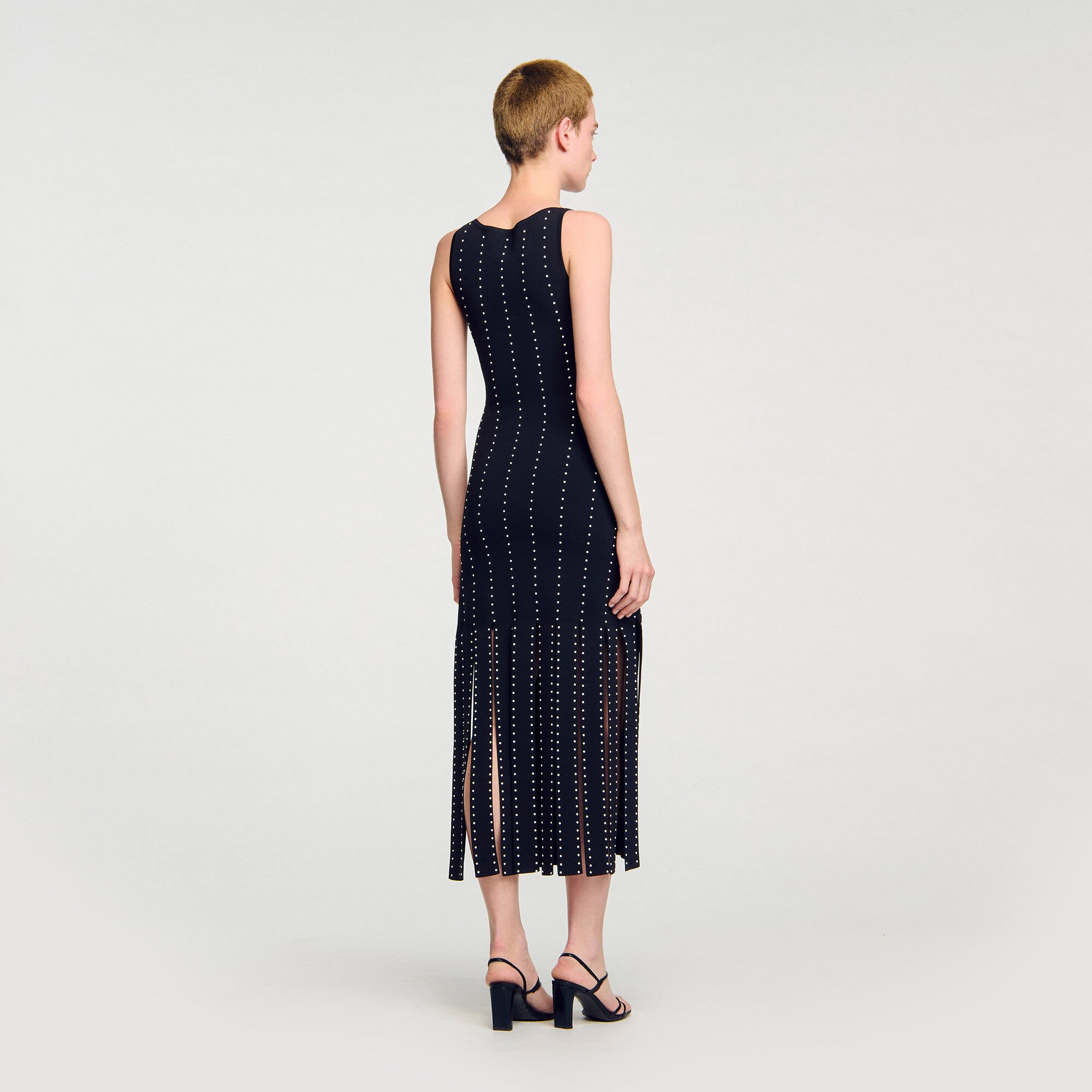Robe longue à franges