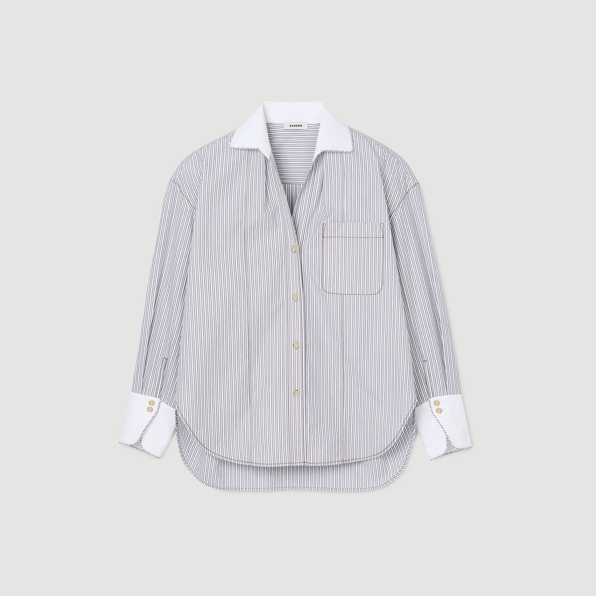 Gestreiftes Oversize-Hemd