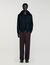 Wool aviator jacket with shearling