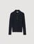 Pull polo en maille torsadée