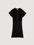 Pleated knit dress