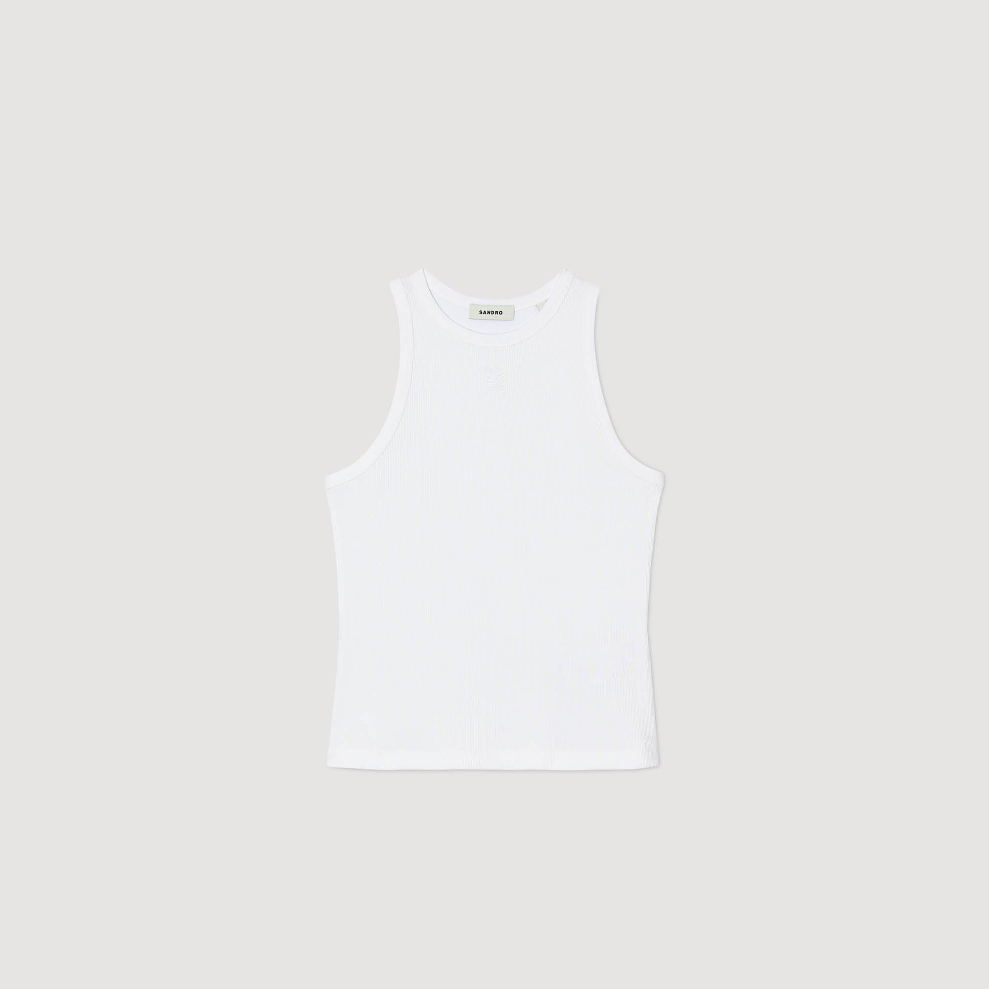 Embroidered vest top