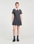 Short pleated dress with rhinestones