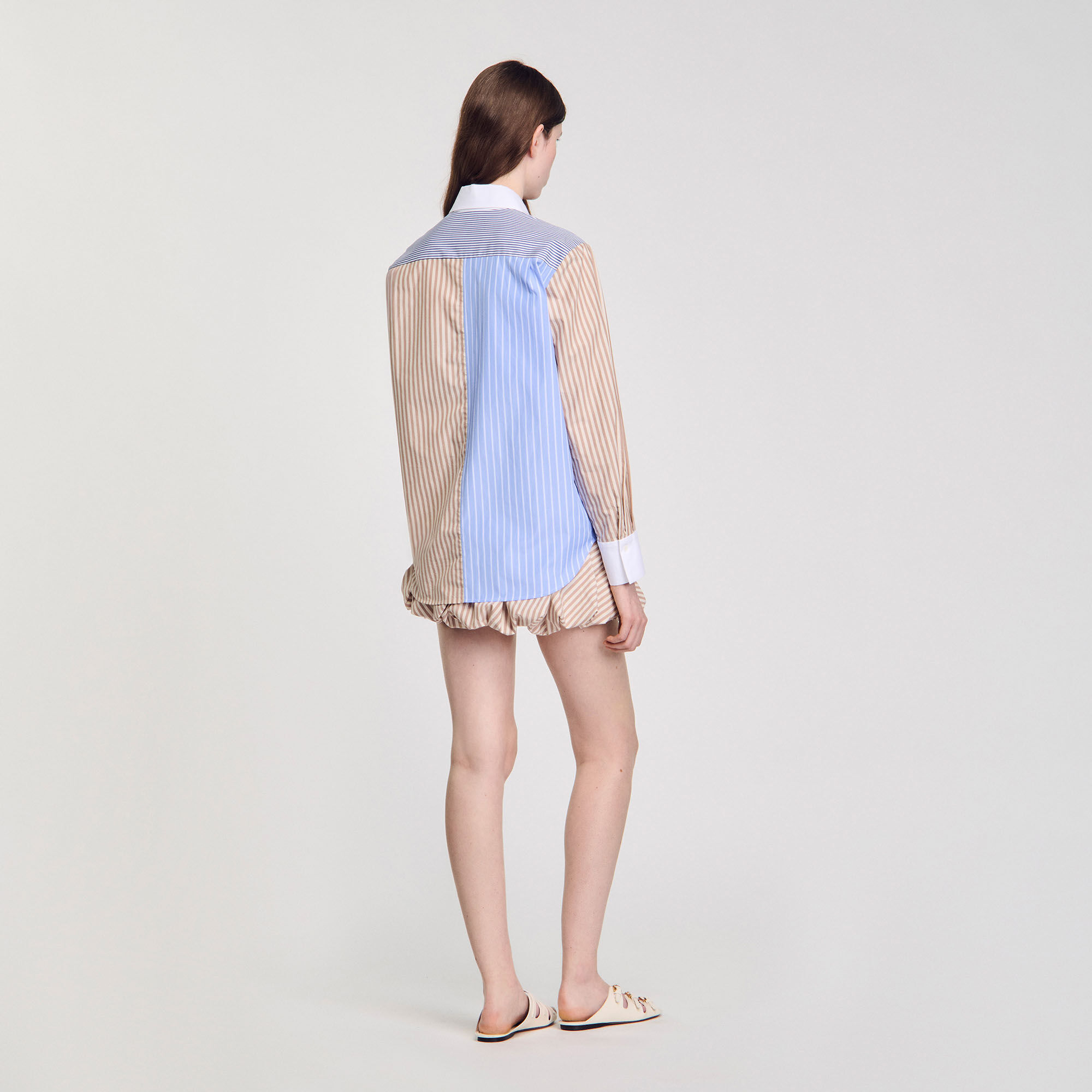 Striped mix shirt