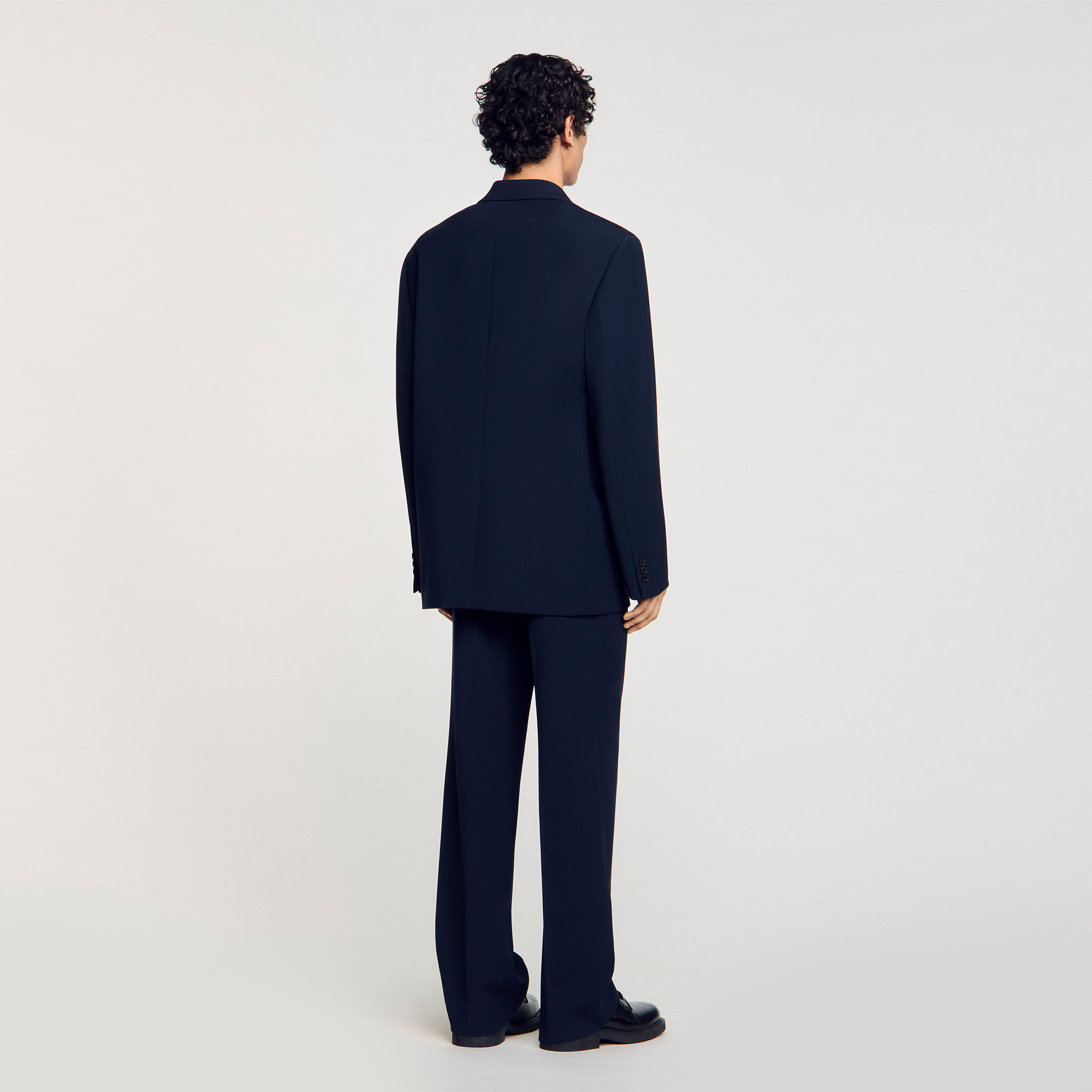 Oversize-Anzugjacke aus Wolle