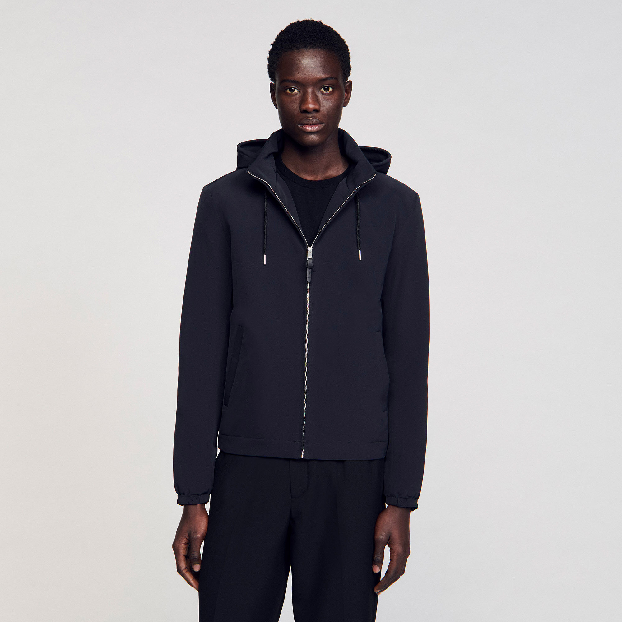 Blouson zippé à capuche