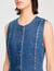 Top en denim strassé