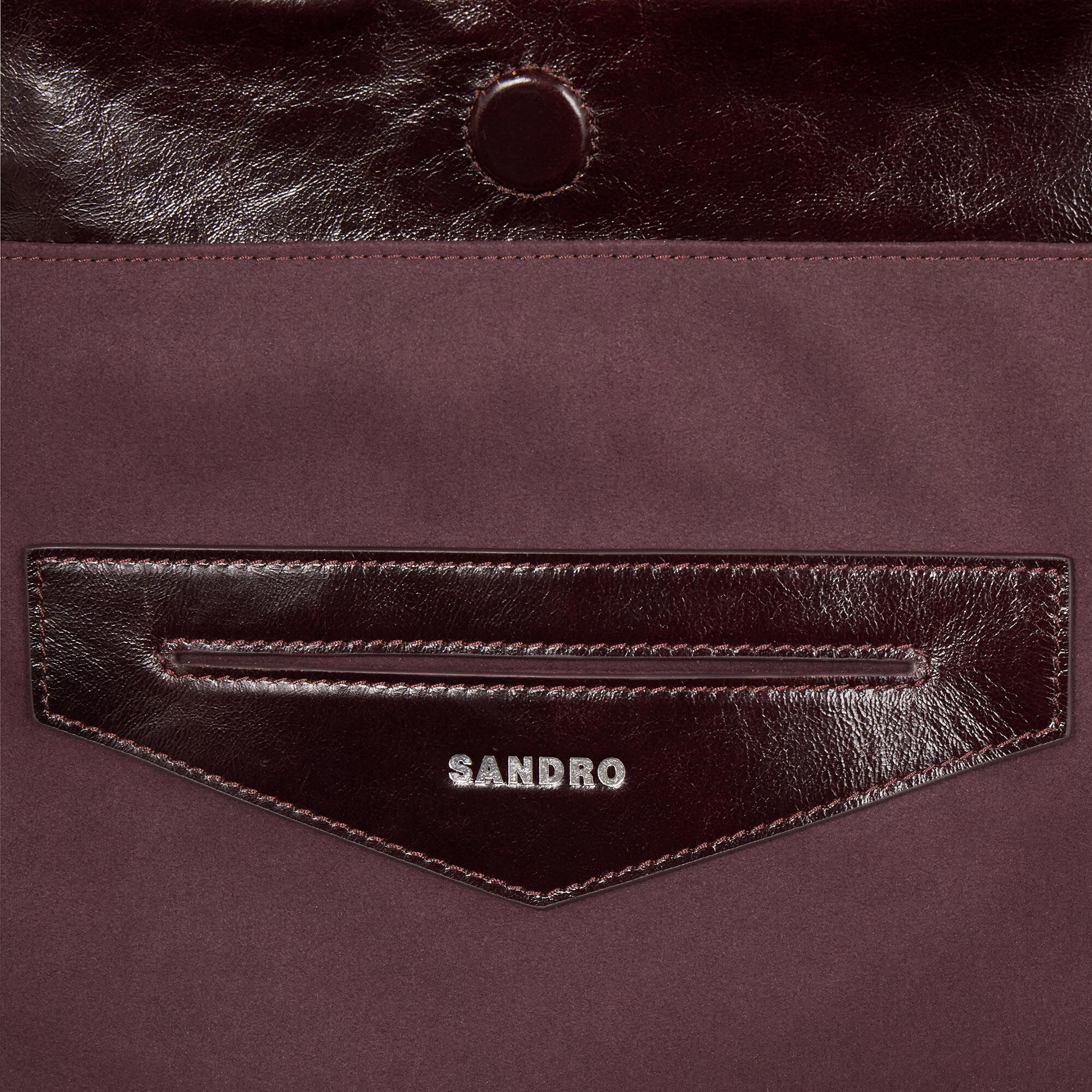 Grand sac en cuir brillant