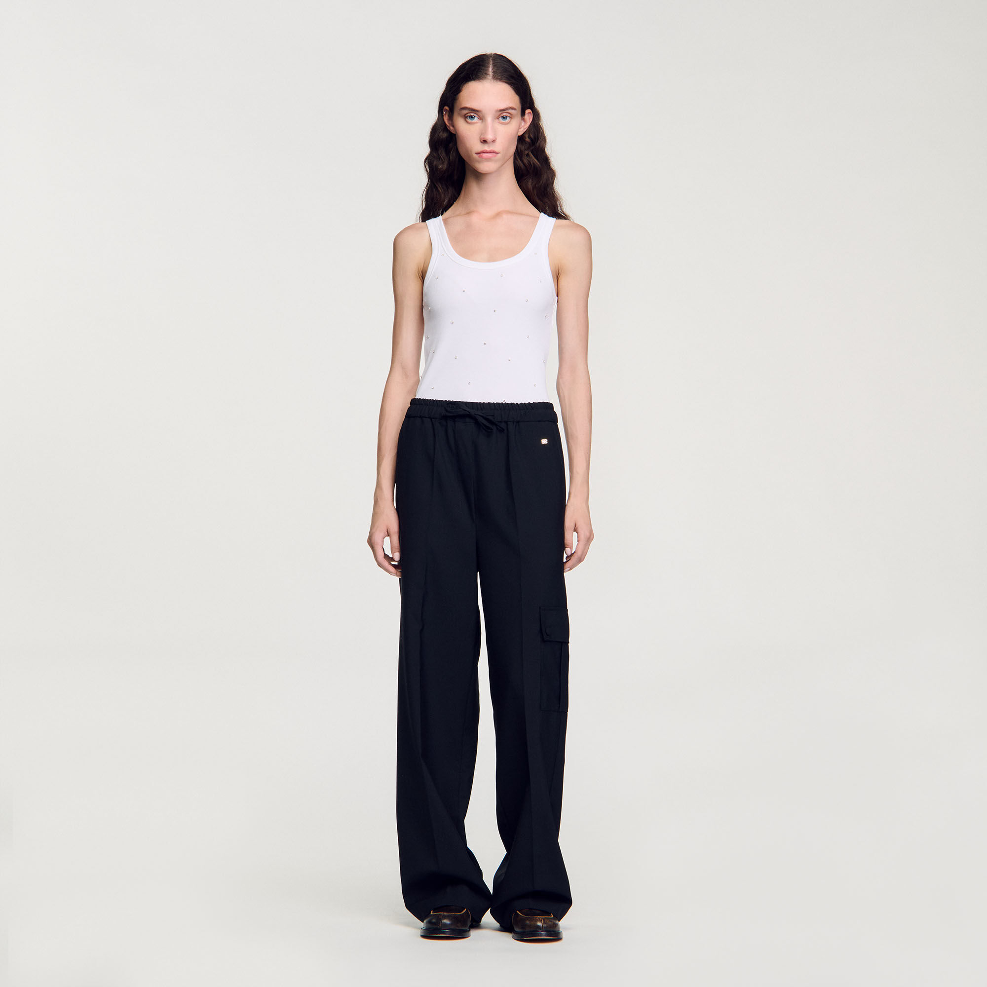 Elasticated waist trousers
