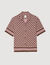 Square Cross motif flowing blouse