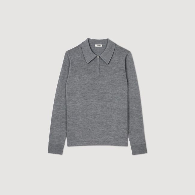 Knit polo jumper