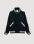 Zip-up varsity jacket