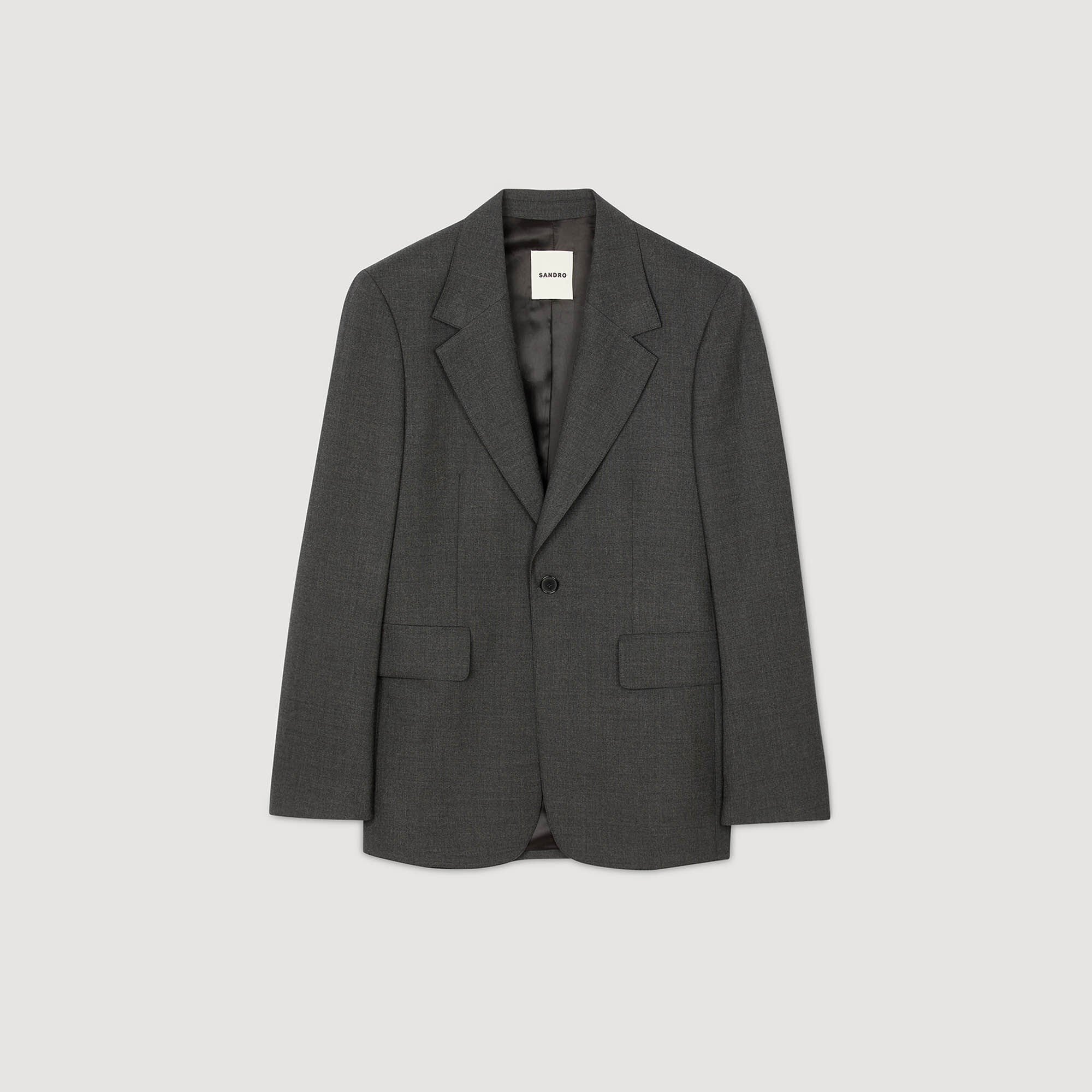 Veste de costume large en laine 