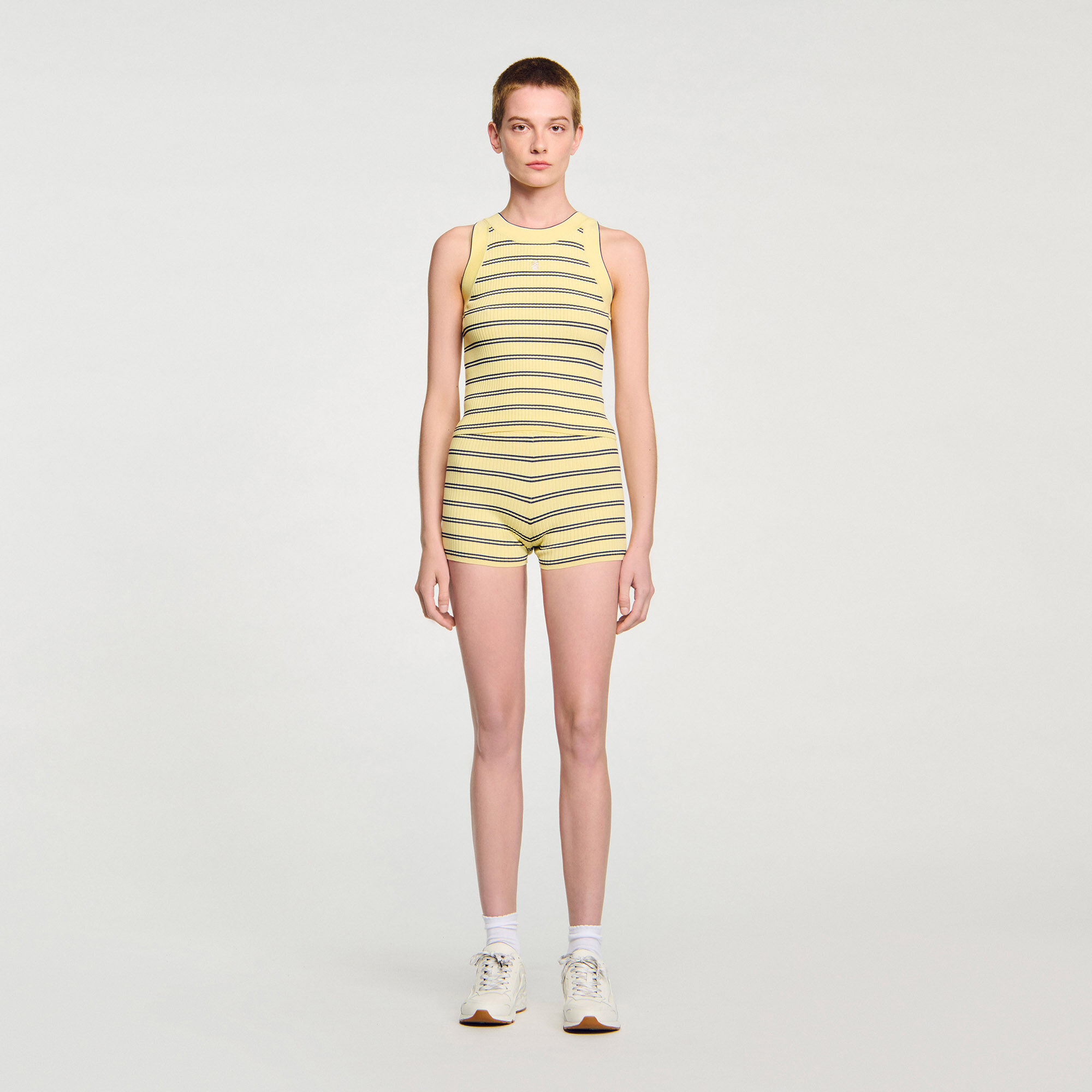 Gestreiftes Stricktop