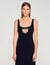 Robe longue cœur strassé