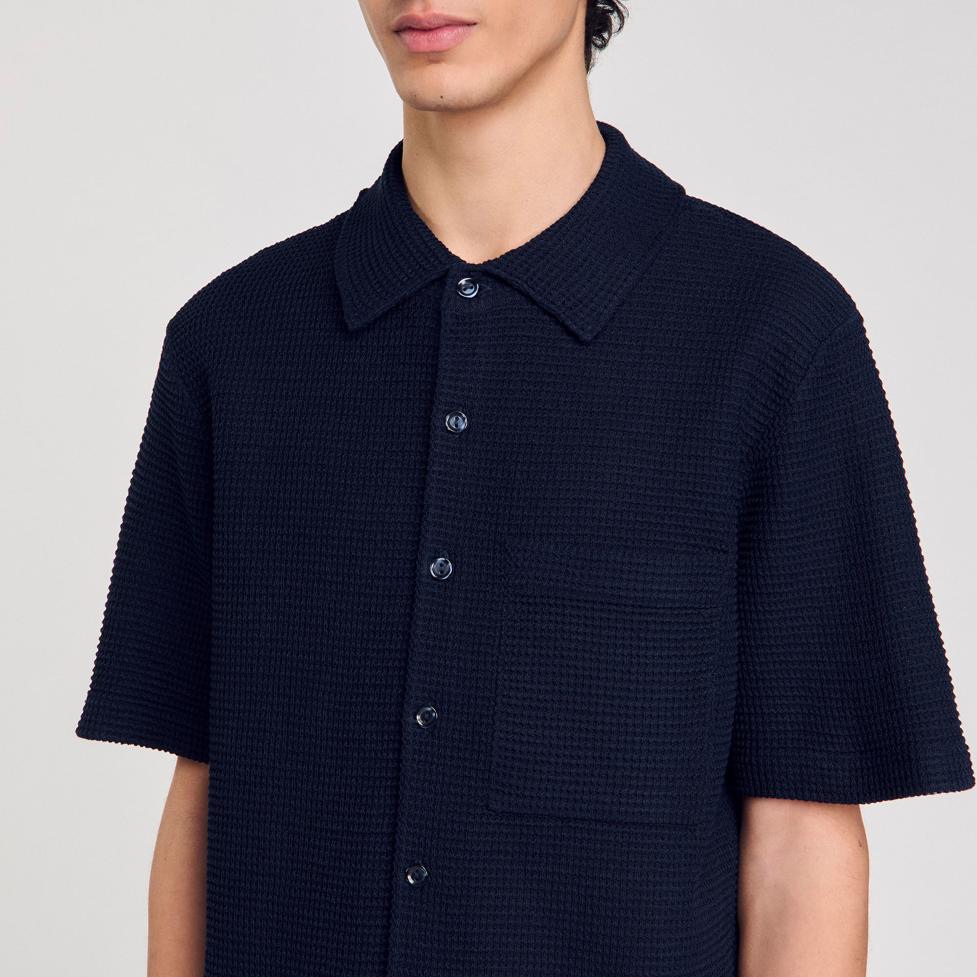 Waffled shirt