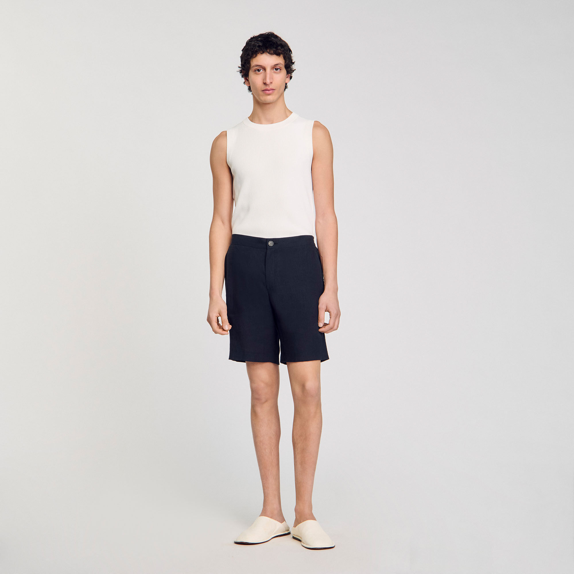 Shorts aus Leinen