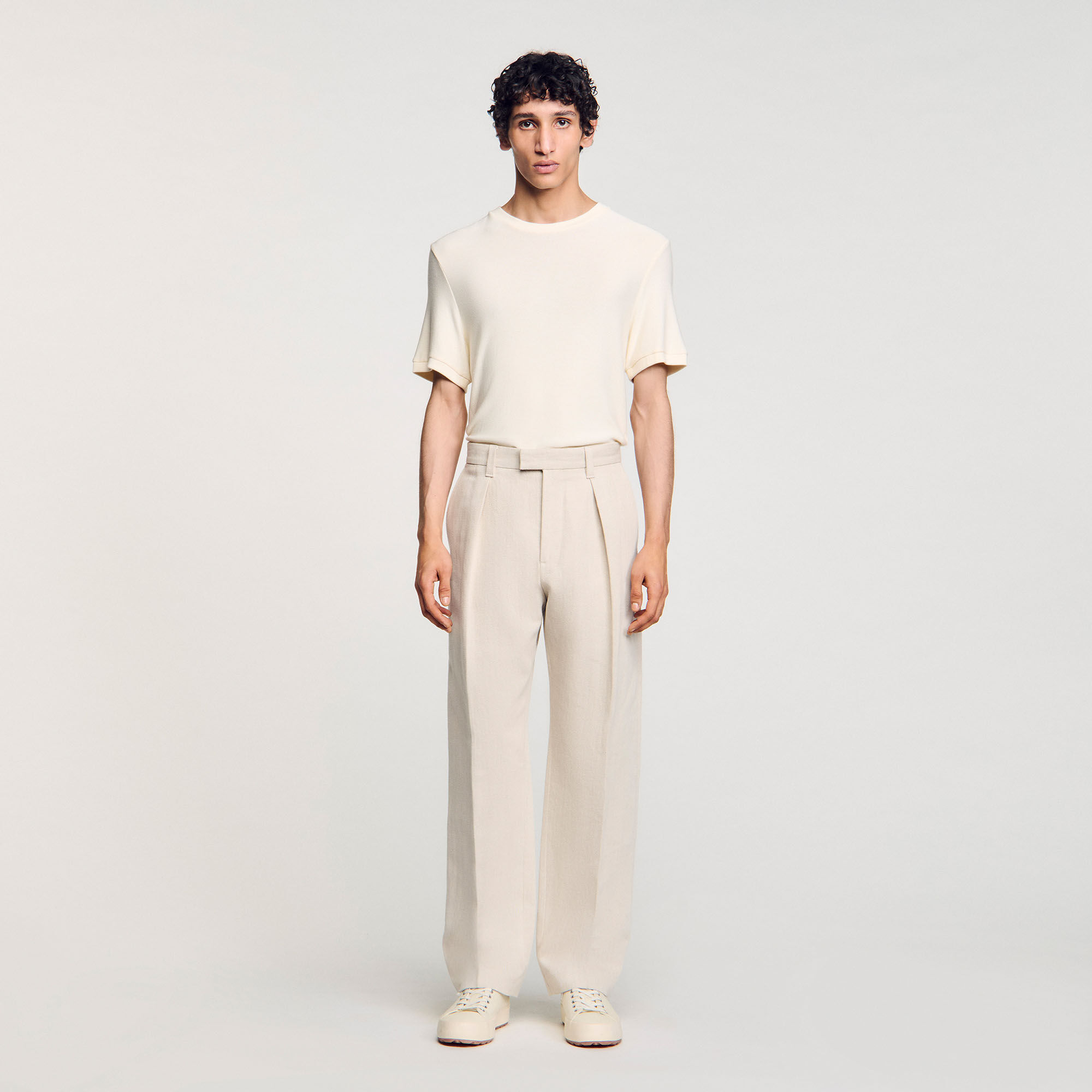 Weite Bundfaltenhose