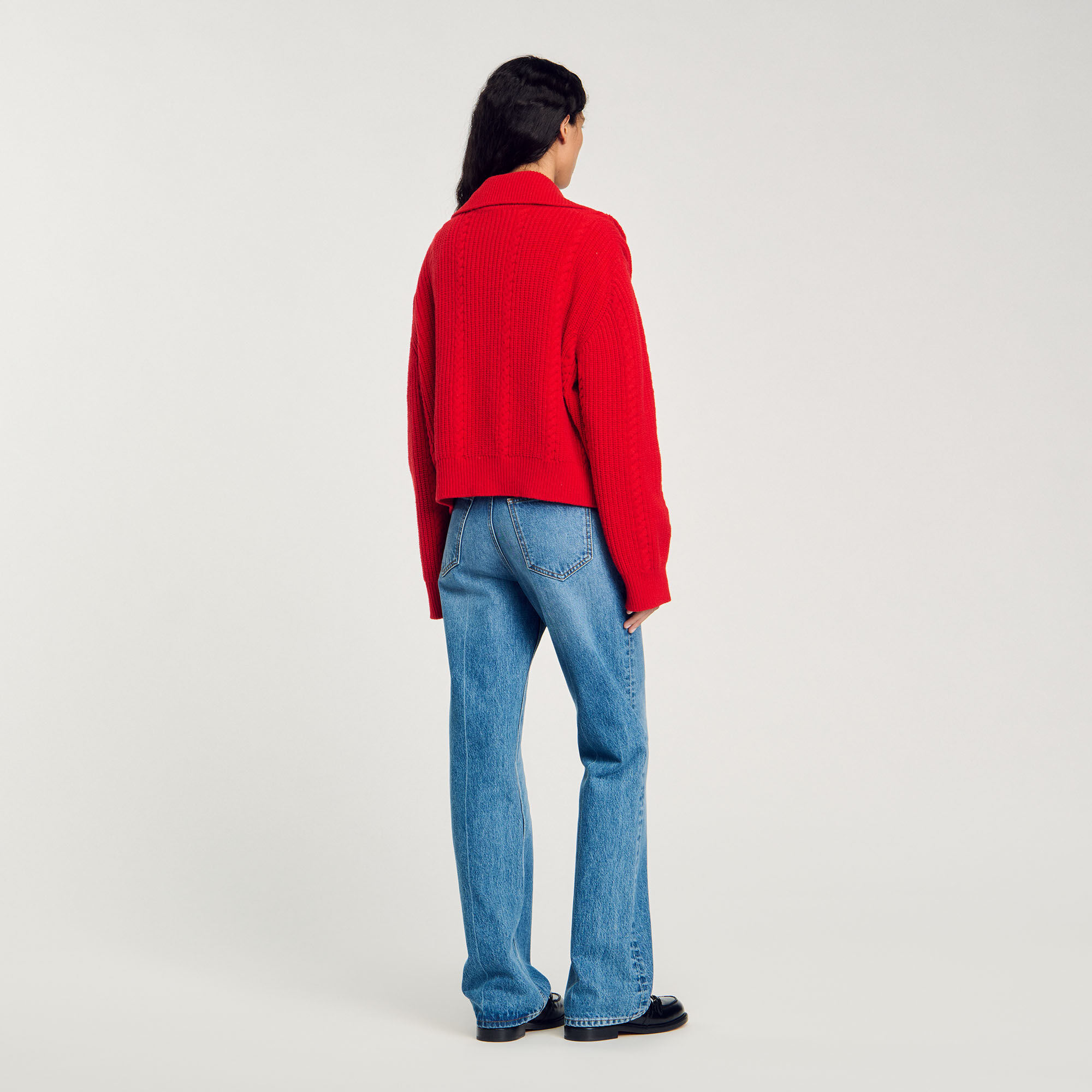 Pull à col boutonné