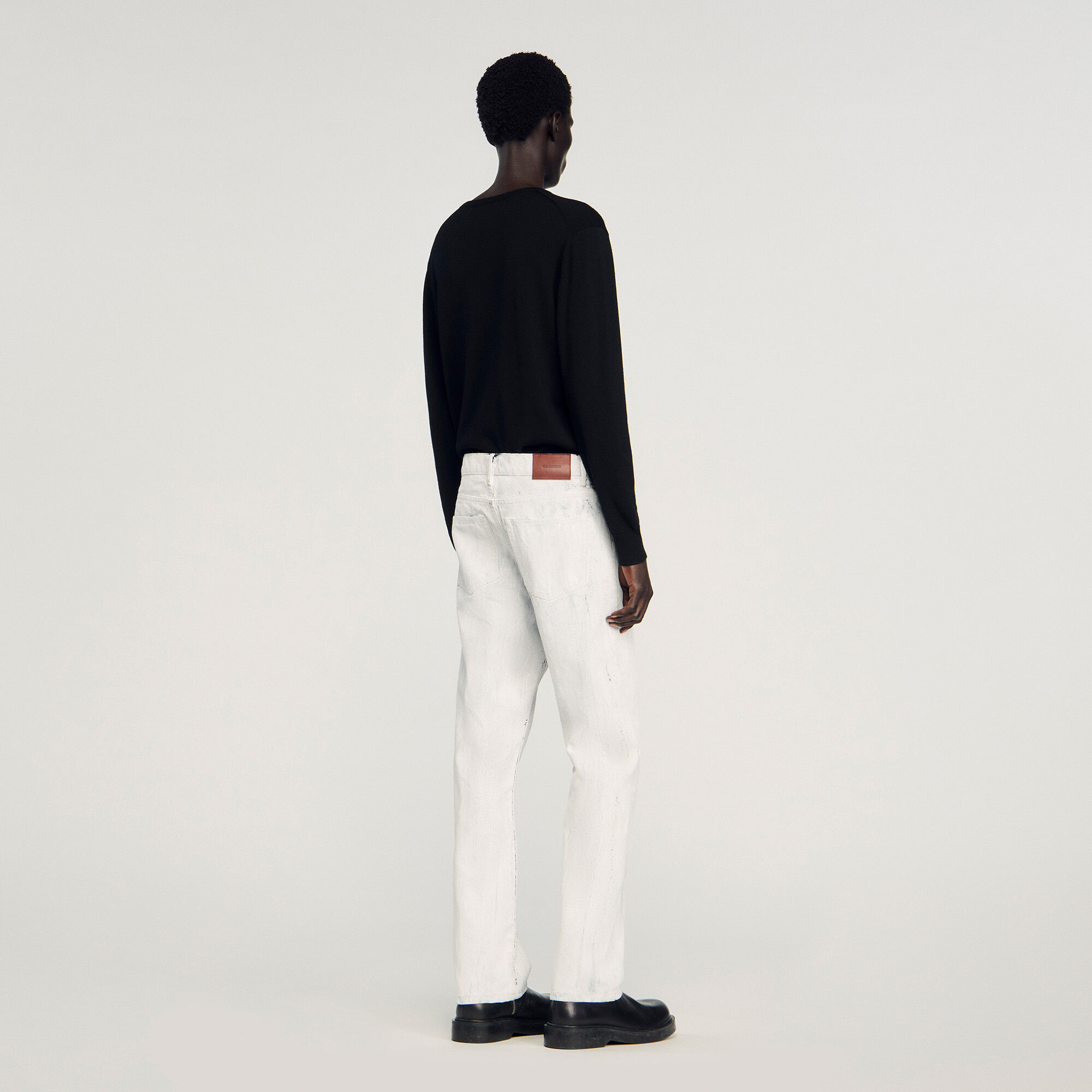 Regular-Jeans im Crackle-Look