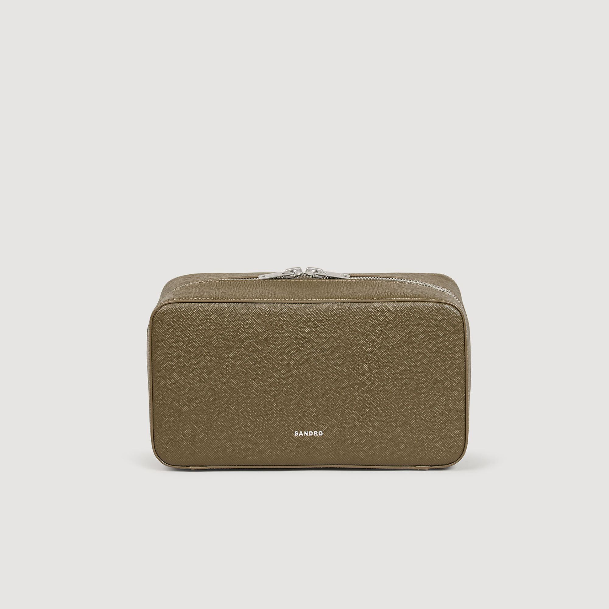 Trousse de toilette en cuir reconstitué