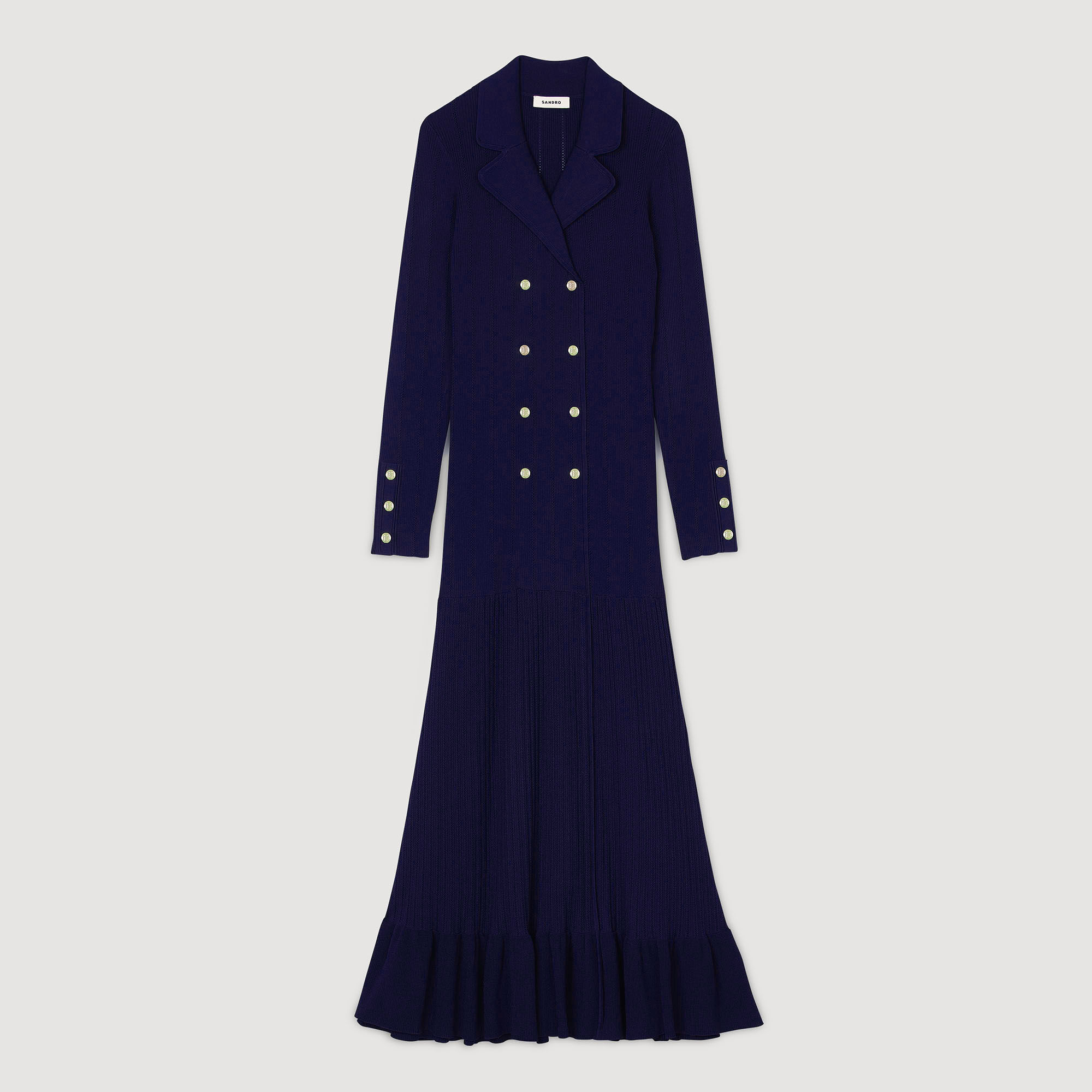 Langes Strickkleid