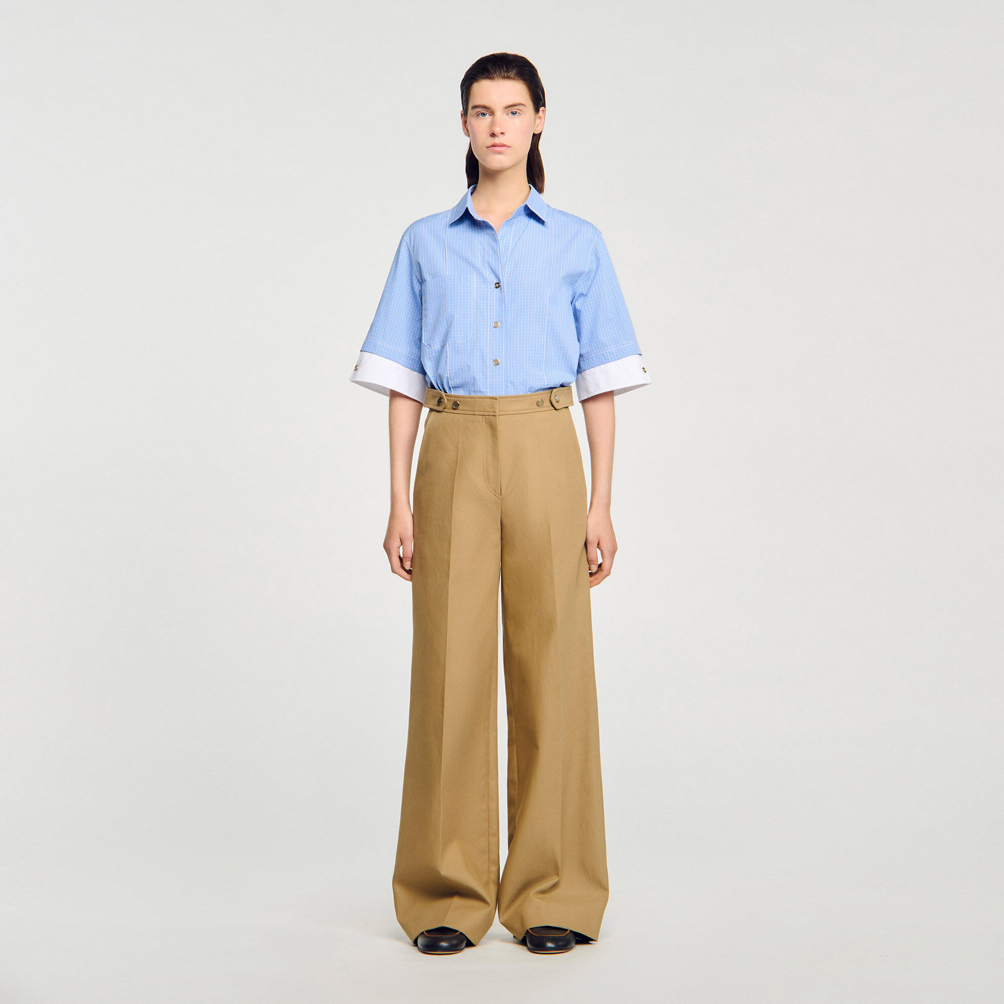 Pantalon de tailleur en coton