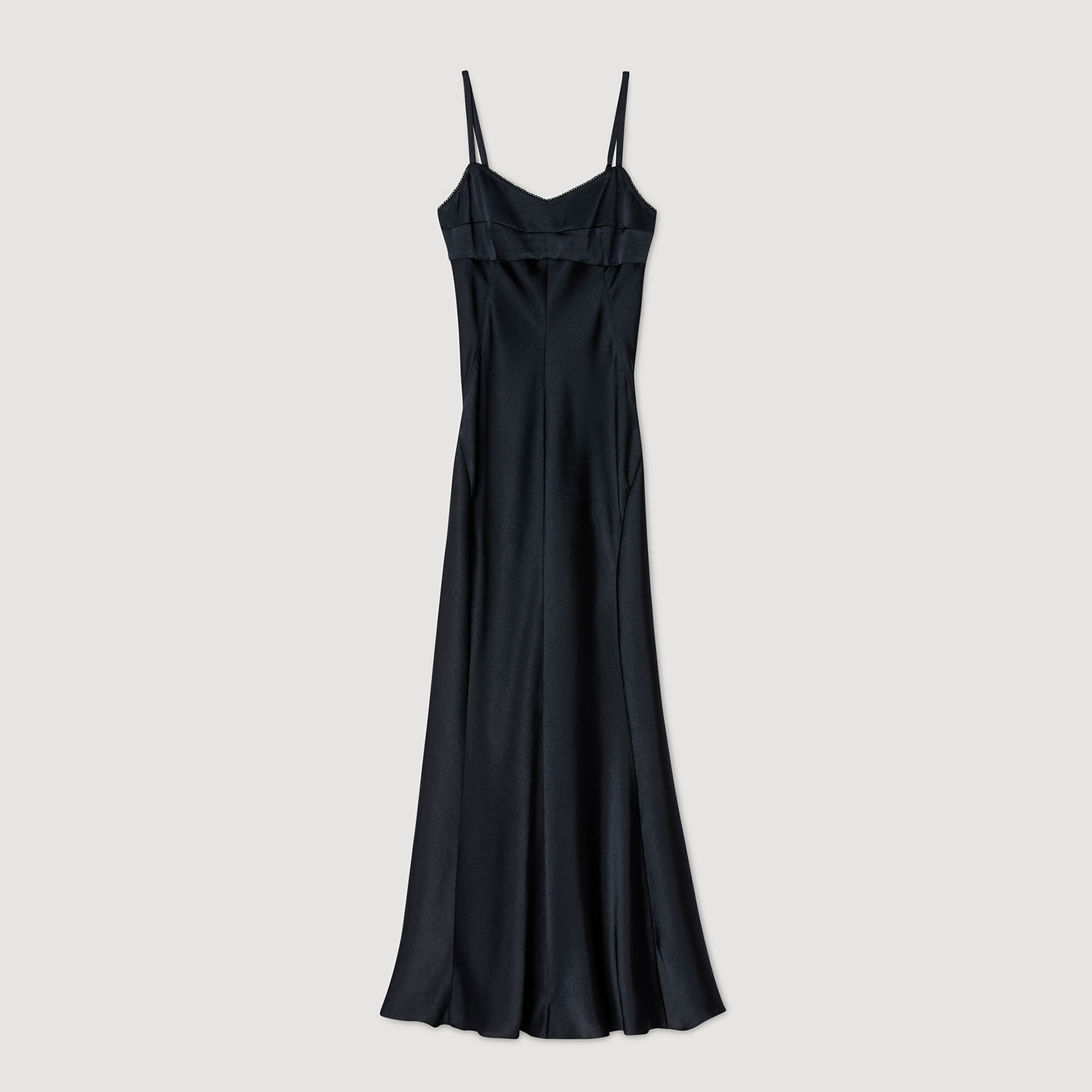 Satin-effect maxi dress