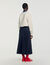Jupe longue en laine pliss&eacute;e - Femme | Sandro