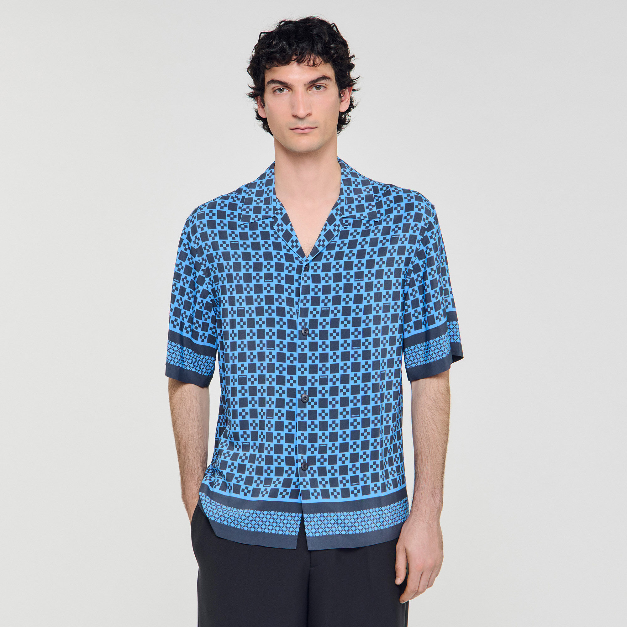 Chemise fluide à imprimé Square Cross