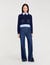 Cropped wool and cashmere jumper
