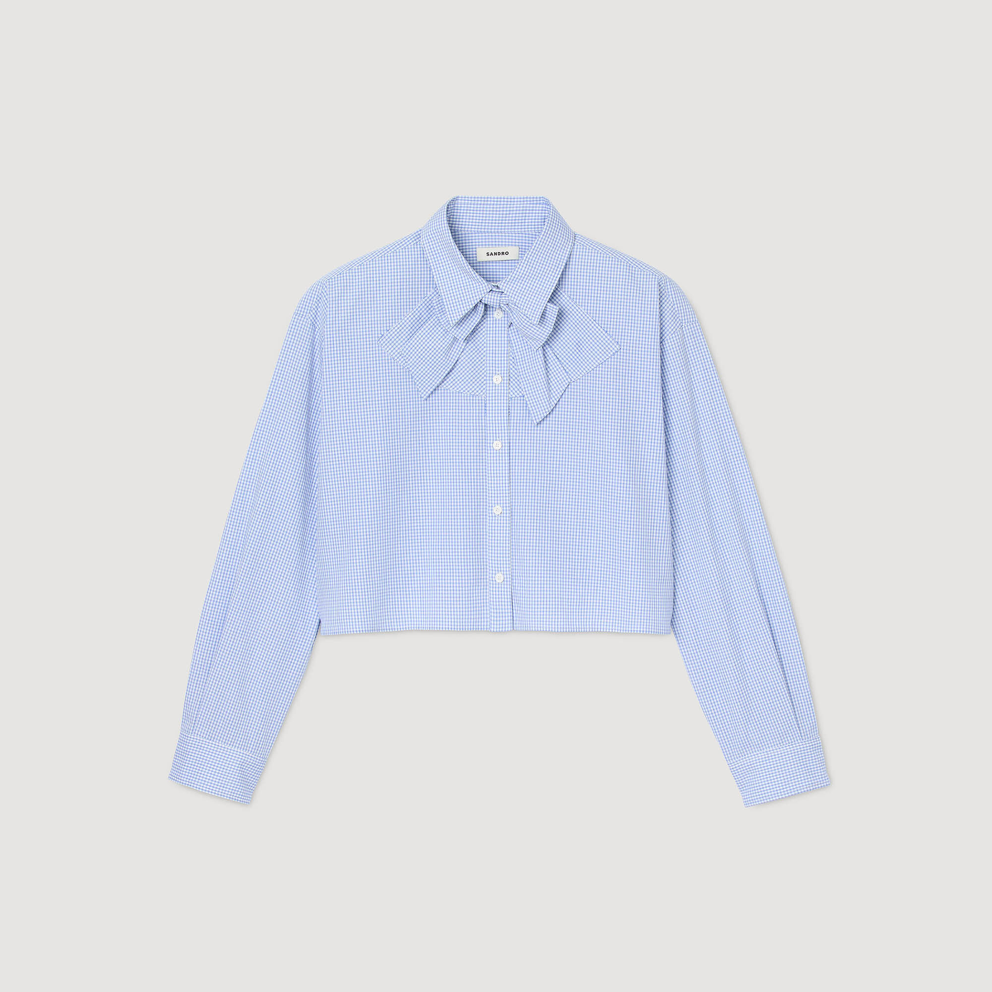Chemise à col nœud