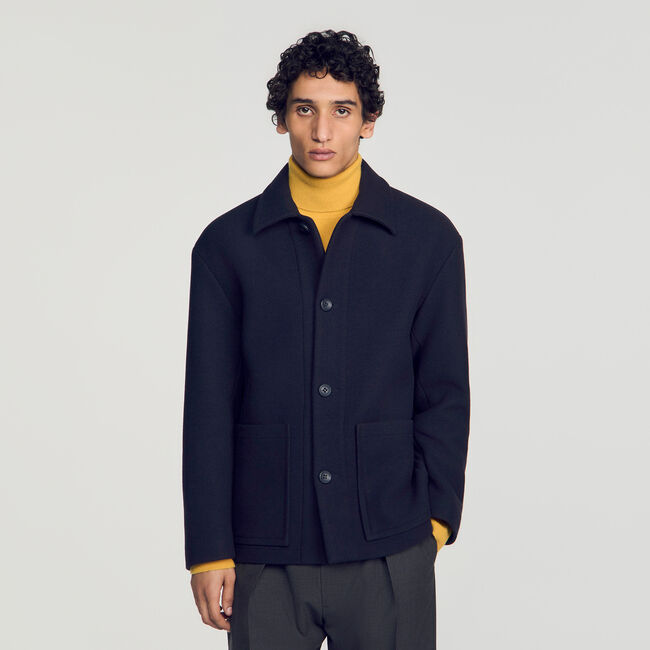 Blouson worker en laine - Homme | Sandro