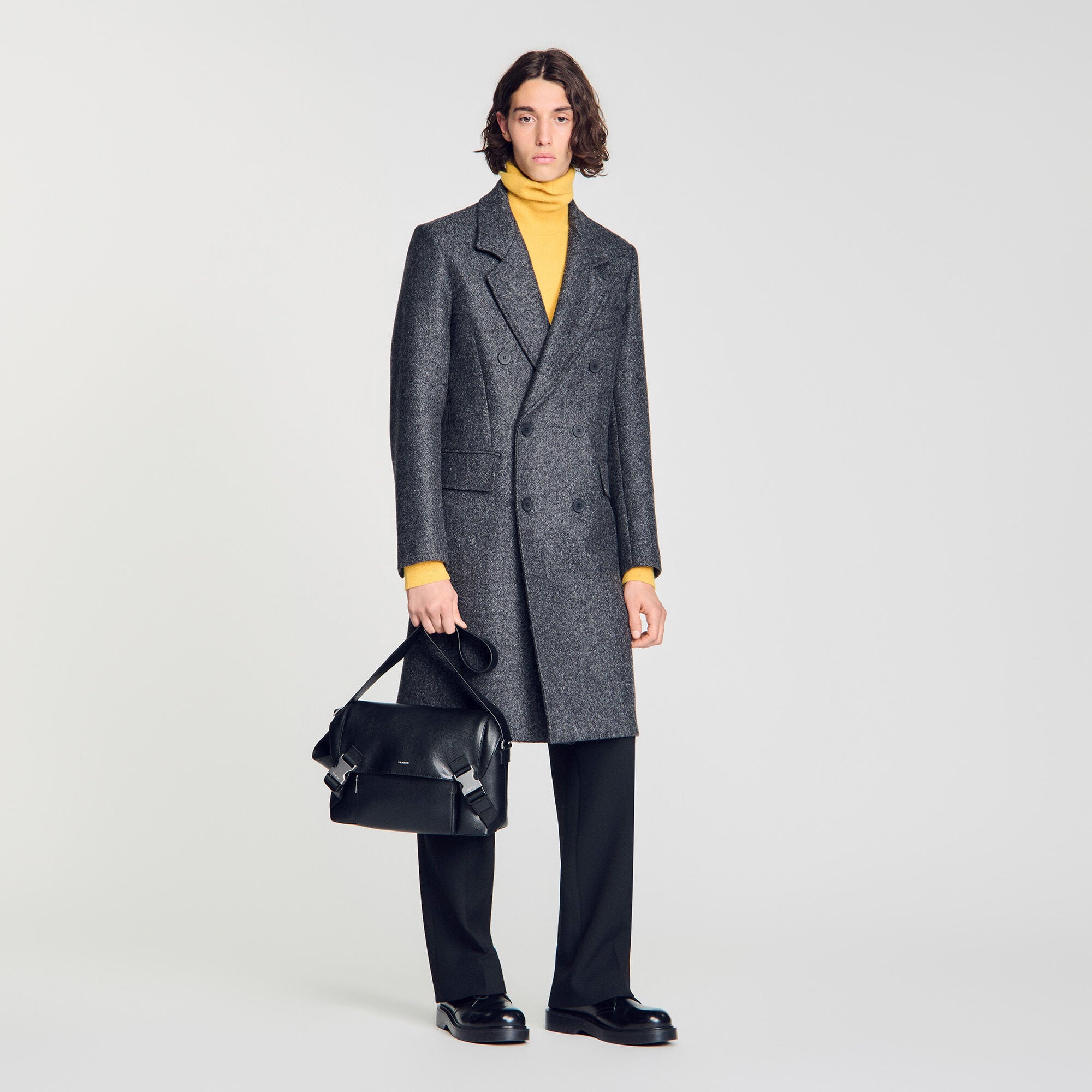 Reconstituted leather bag - Men | Sandro