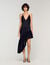 Asymmetrical ruffled dress
