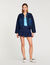 Cardigan mit Denim-Details