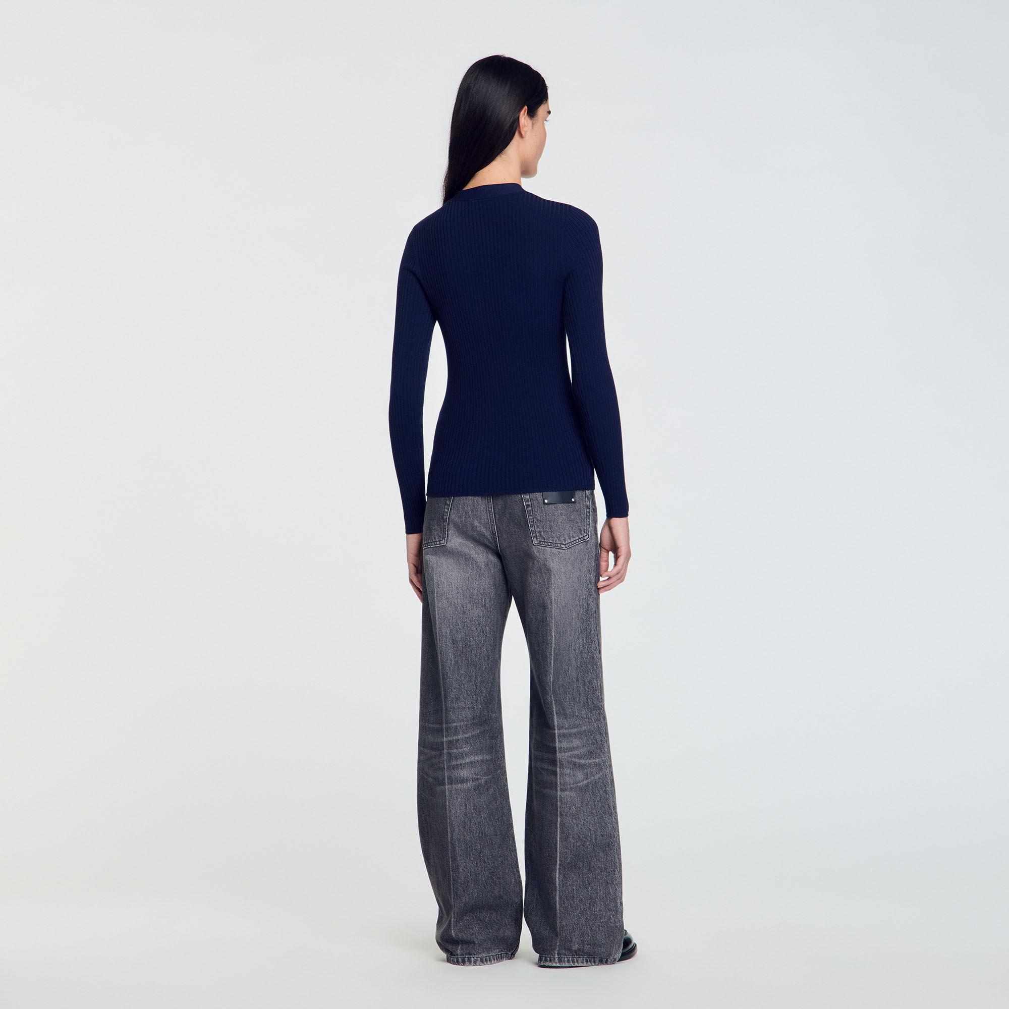 Cardigan en maille côtelée