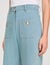 Jean large à taille haute délavé