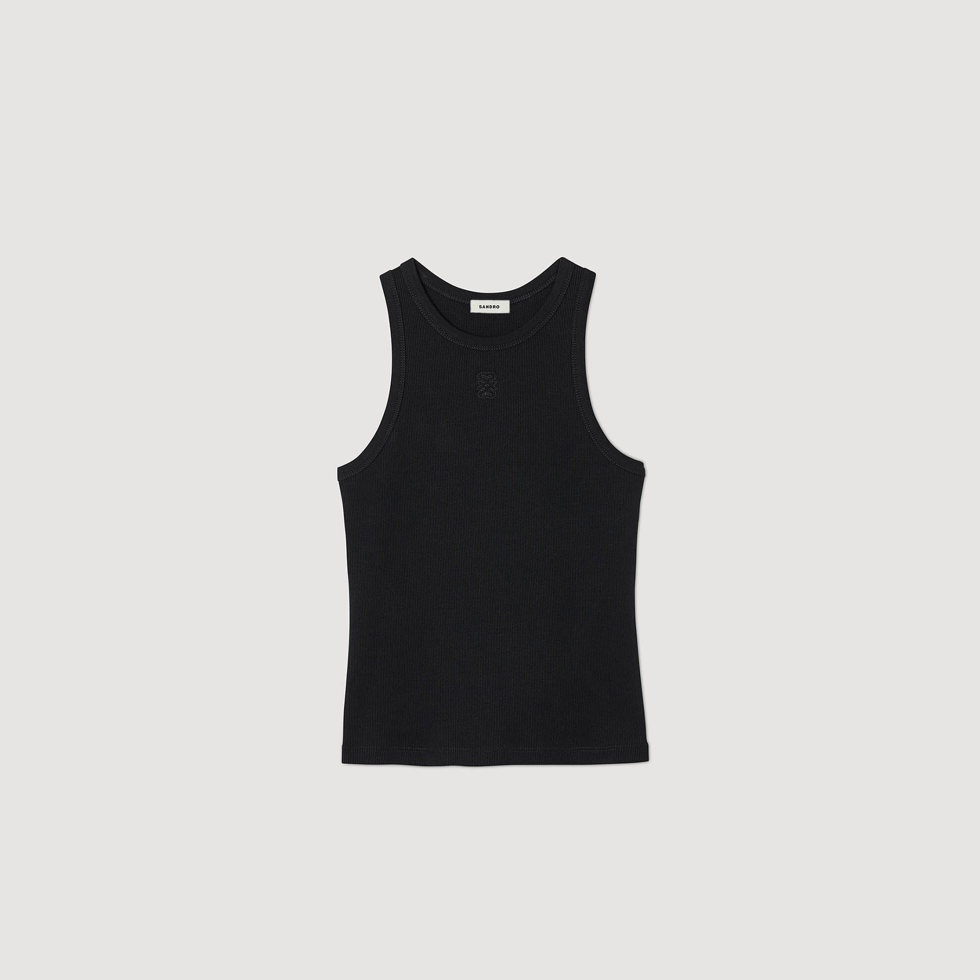 Embroidered vest top