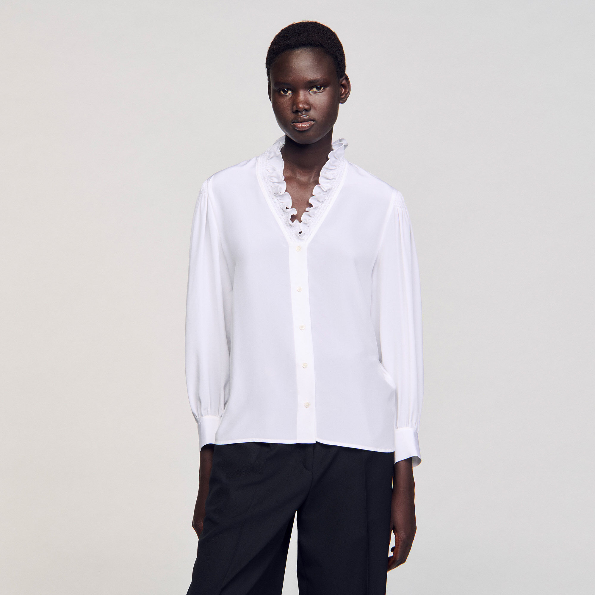 Chemise fluide en soie