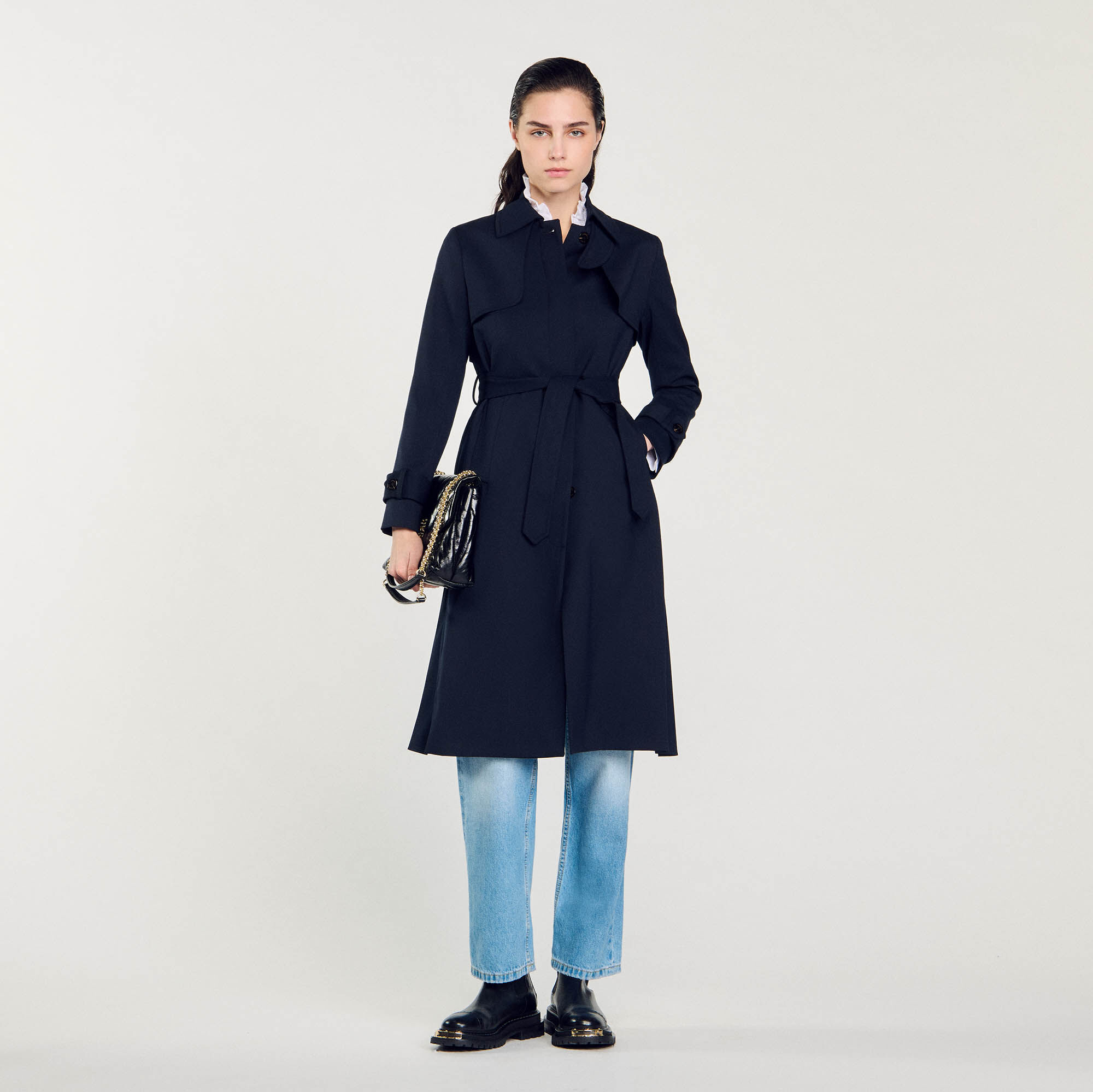 Sandro long coat store