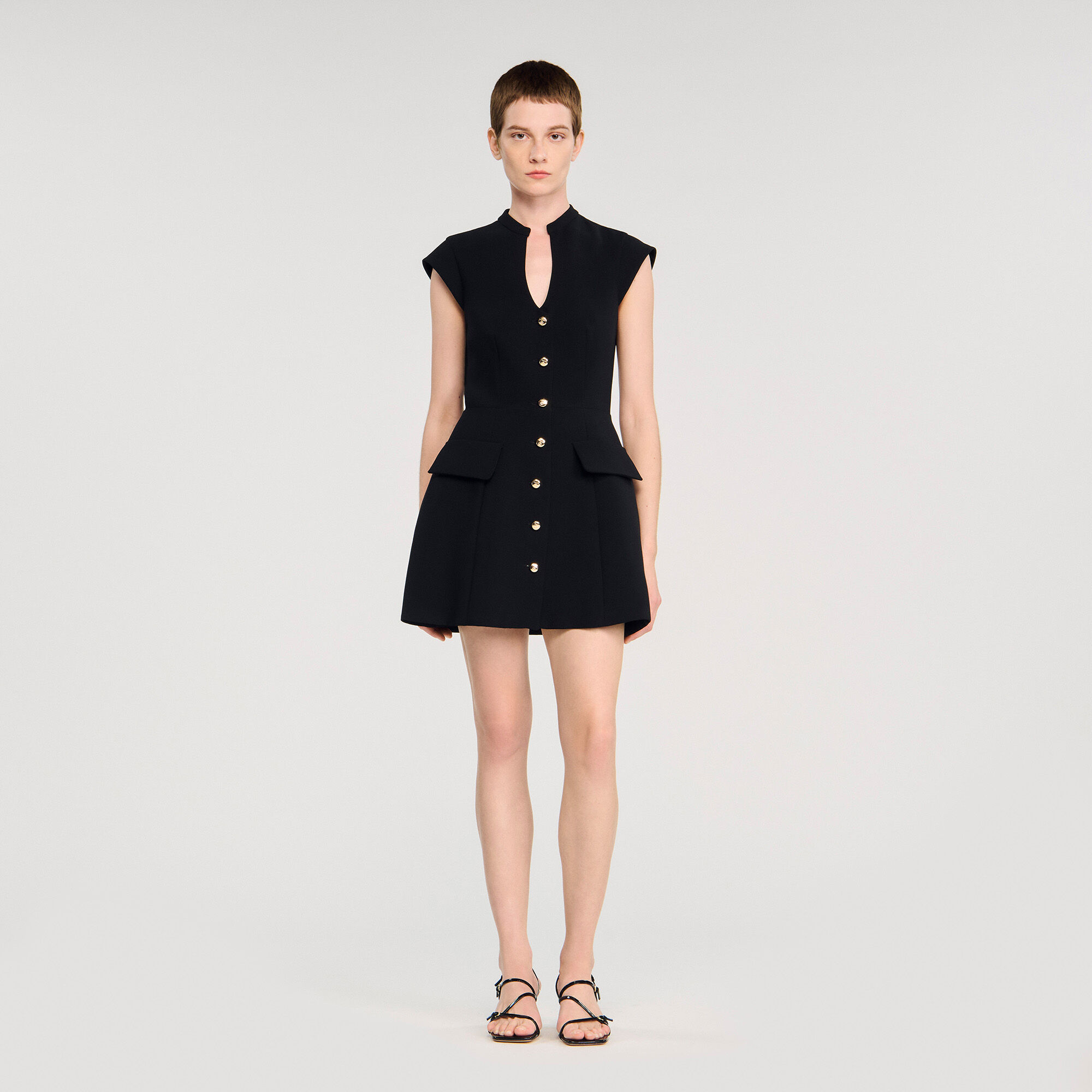Robe courte en maille
