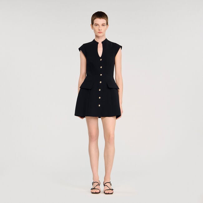 Robe courte en maille