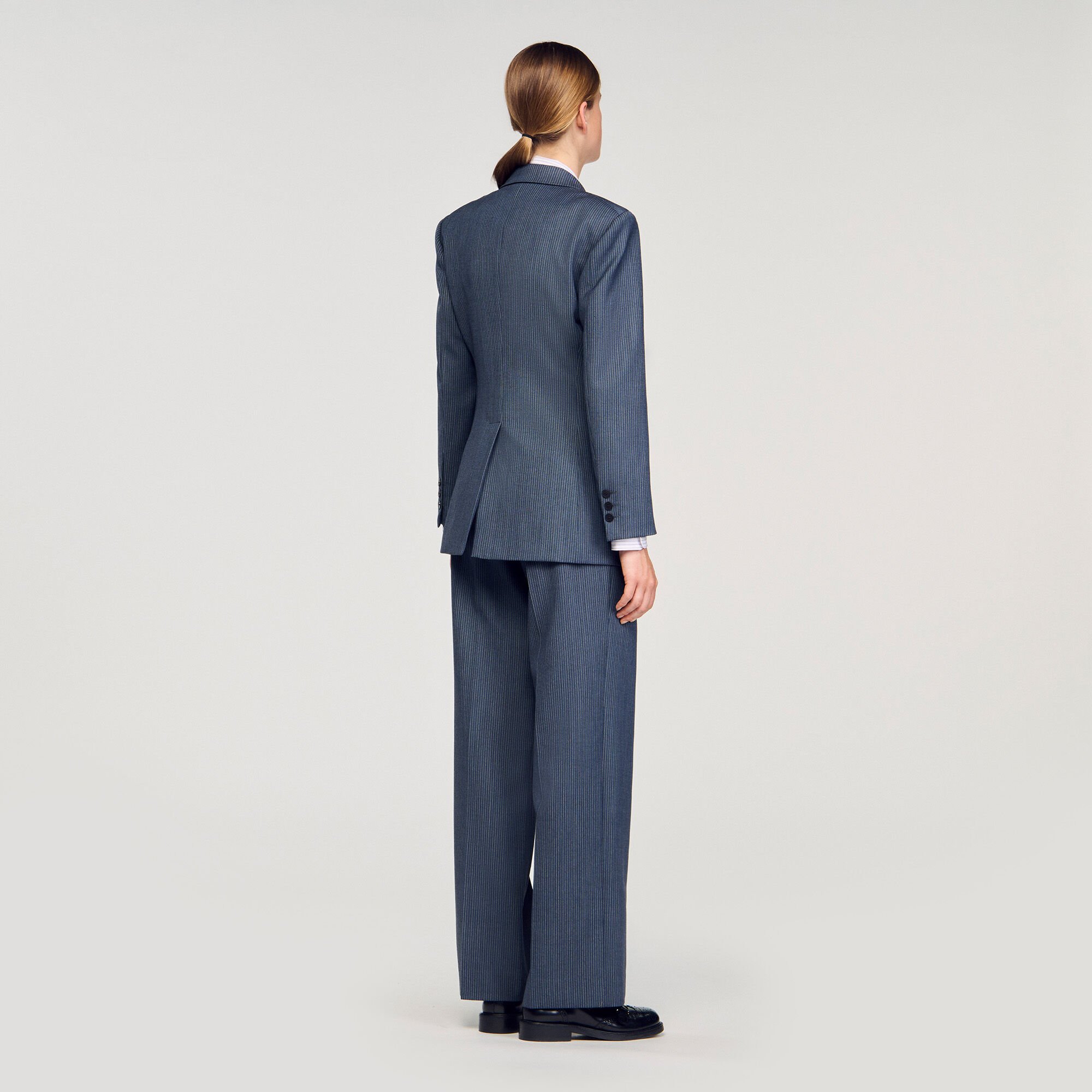 Veste de tailleur à rayures