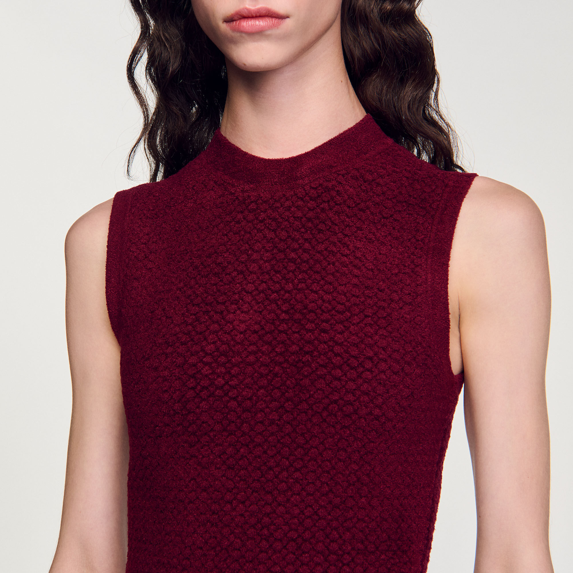 Robe en maille velours 